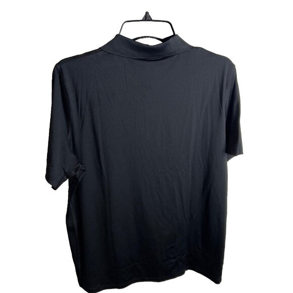 Reebok Men's $45 Short Sleeve Performance Training Polo Shirt - Black Size XL - Picture 5 of 7